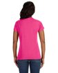 LAT Ladies' Fine Jersey T-Shirt vintage hot pink ModelBack