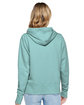 LAT Ladies' Vintage Wash Fleece Hooded Sweatshirt washed saltwater ModelBack