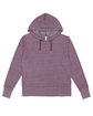 LAT Ladies' Vintage Wash Fleece Hooded Sweatshirt weathered plum OFFront