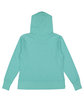 LAT Ladies' Vintage Wash Fleece Hooded Sweatshirt washed saltwater OFBack