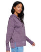 Live and Tell by LAT Ladies' Vintage Wash Fleece Hooded Sweatshirt weathered plum ModelSide