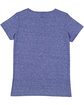 LAT Ladies' V-Neck Harborside Melange Jersey T-Shirt royal melange ModelBack