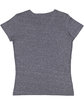 LAT Ladies' V-Neck Harborside Melange Jersey T-Shirt navy melange ModelBack