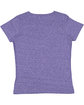 LAT Ladies' V-Neck Harborside Melange Jersey T-Shirt purple melange ModelBack