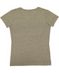 LAT Ladies' V-Neck Harborside Melange Jersey T-Shirt miltry grn mlnge ModelBack