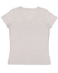 LAT Ladies' V-Neck Harborside Melange Jersey T-Shirt  ModelBack
