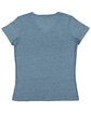 LAT Ladies' V-Neck Harborside Melange Jersey T-Shirt oceanside melnge ModelBack