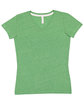 LAT Ladies' V-Neck Harborside Melange Jersey T-Shirt  