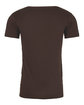 Next Level Apparel Unisex Cotton T-Shirt dark chocolate OFBack