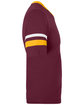 Augusta Sportswear Adult Sleeve Stripe Jersey maroon/ gld/ wht ModelSide