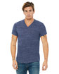 Bella + Canvas Unisex Textured Jersey V-Neck T-Shirt  