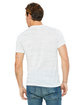 Bella + Canvas Unisex Textured Jersey V-Neck T-Shirt white marble ModelBack