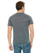 Bella + Canvas Unisex Textured Jersey V-Neck T-Shirt charcoal marble ModelBack