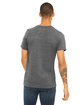 Bella + Canvas Unisex Textured Jersey V-Neck T-Shirt asphalt slub ModelBack