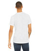 Bella + Canvas Unisex Textured Jersey V-Neck T-Shirt white slub ModelBack