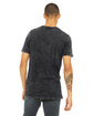 Bella + Canvas Unisex Textured Jersey V-Neck T-Shirt blk mineral wash ModelBack