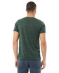 Bella + Canvas Unisex Textured Jersey V-Neck T-Shirt forest marble ModelBack
