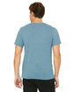 Bella + Canvas Unisex Textured Jersey V-Neck T-Shirt denim slub ModelBack