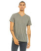 Bella + Canvas Unisex Textured Jersey V-Neck T-Shirt  