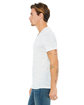Bella + Canvas Unisex Textured Jersey V-Neck T-Shirt white marble ModelSide