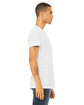 Bella + Canvas Unisex Textured Jersey V-Neck T-Shirt white slub ModelSide