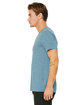 Bella + Canvas Unisex Textured Jersey V-Neck T-Shirt denim slub ModelSide