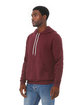 Bella + Canvas Unisex Sponge Fleece Pullover Hoodie maroon ModelQrt