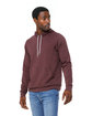 Bella + Canvas Unisex Sponge Fleece Pullover Hoodie heather maroon ModelQrt