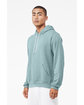 Bella + Canvas Unisex Sponge Fleece Pullover Hoodie hthr blue lagoon ModelQrt