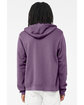 Bella + Canvas Unisex Sponge Fleece Full-Zip Hooded Sweatshirt hthr team purple ModelBack