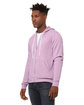 Bella + Canvas Unisex Sponge Fleece Full-Zip Hooded Sweatshirt lilac ModelQrt