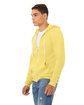 Bella + Canvas Unisex Sponge Fleece Full-Zip Hooded Sweatshirt yellow ModelQrt