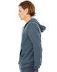 Bella + Canvas Unisex Sponge Fleece Full-Zip Hooded Sweatshirt heather slate ModelSide