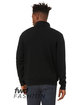 Bella + Canvas FWD Fashion Unisex Quarter Zip Pullover Fleece black ModelBack