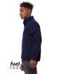 Bella + Canvas FWD Fashion Unisex Quarter Zip Pullover Fleece navy ModelSide