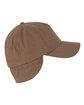 Dri Duck Canvas Cold Weather Ear Flap Hat field khaki ModelSide