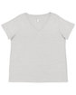 Live and Tell by LAT Ladies' Curvy V-Neck Fine Jersey T-Shirt  