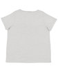 LAT Ladies' Curvy V-Neck Fine Jersey T-Shirt heather ModelBack