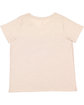 LAT Ladies' Curvy V-Neck Fine Jersey T-Shirt natural heather ModelBack