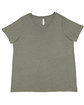 LAT Ladies' Curvy V-Neck Fine Jersey T-Shirt  