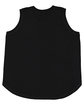 LAT Ladies' Curvy Relaxed Tank black ModelBack