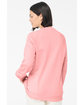 Bella + Canvas Unisex Sponge Fleece Crewneck Sweatshirt pink ModelBack