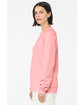 Bella + Canvas Unisex Sponge Fleece Crewneck Sweatshirt pink ModelSide