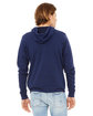 Bella + Canvas Unisex Triblend Sponge Fleece Full-Zip Hoodie navy triblend ModelBack