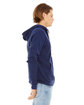 Bella + Canvas Unisex Triblend Sponge Fleece Full-Zip Hoodie navy triblend ModelSide