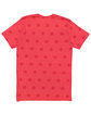 Code Five Men's Five Star T-Shirt red star ModelBack