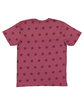 Code Five Men's Five Star T-Shirt burgundy star ModelBack