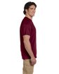 Fruit of the Loom Adult HD Cotton T-Shirt maroon ModelSide