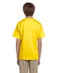 Fruit of the Loom Youth HD Cotton T-Shirt yellow ModelBack