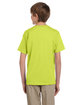 Fruit of the Loom Youth HD Cotton T-Shirt safety green ModelBack